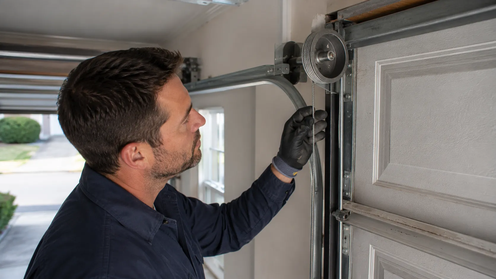 Garage door detail illustrating is your old fond du lac garage door worth repairing, or time to replace