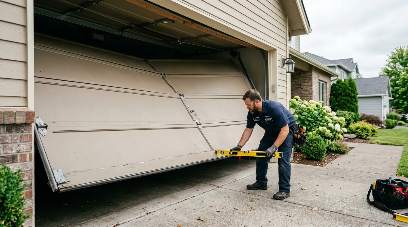 Garage Door Off Track in Fond du Lac: Why It Happens and What Fixing It Involves in Fond du Lac