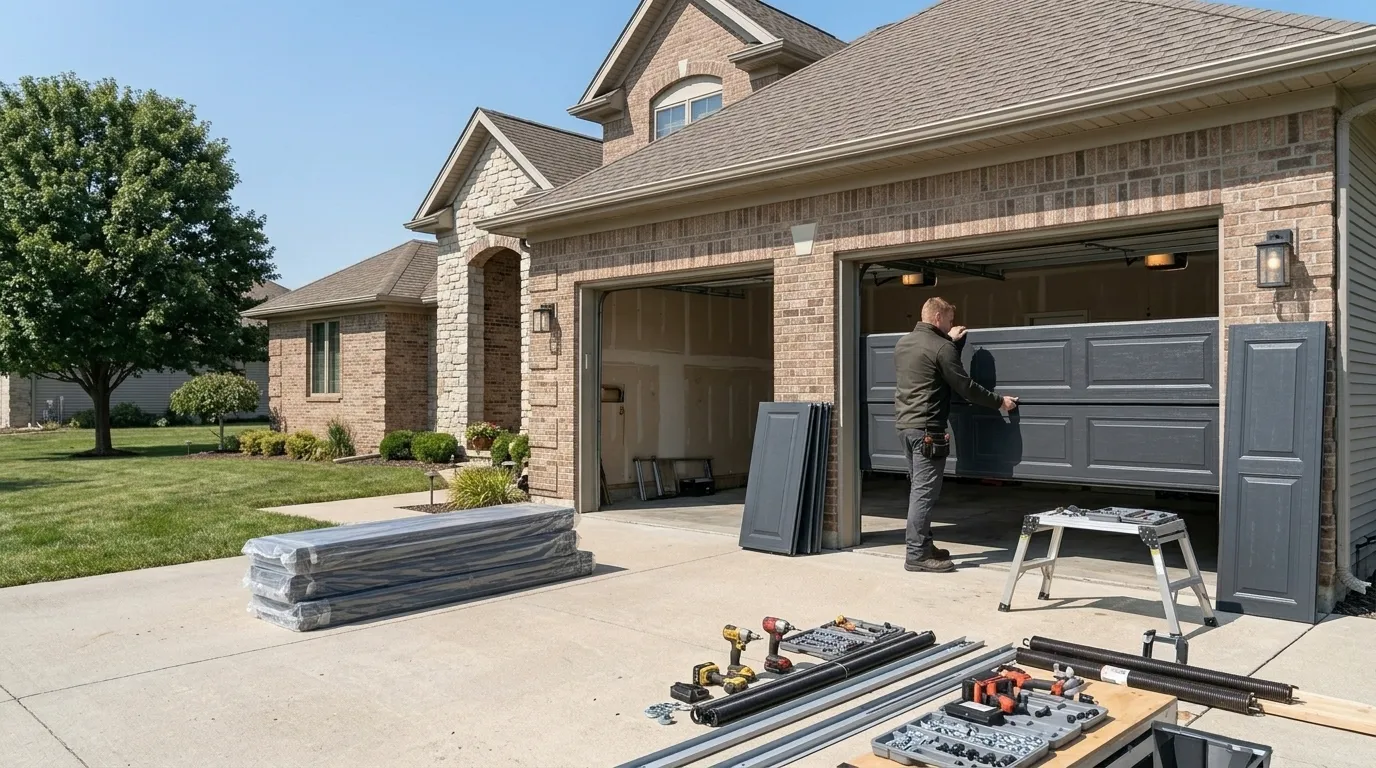 New Garage Door Installation for Campbellsport Homes in Fond du Lac