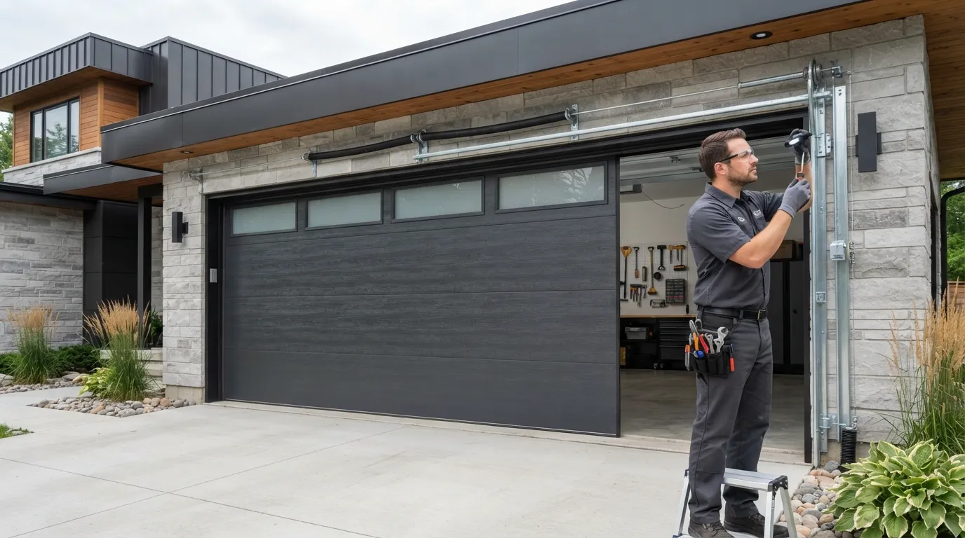 Off-Track Garage Door Repair for Algoma Homes in Fond du Lac
