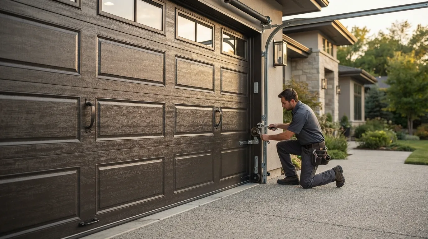 Off-Track Garage Door Repair for Ashford Homes in Fond du Lac